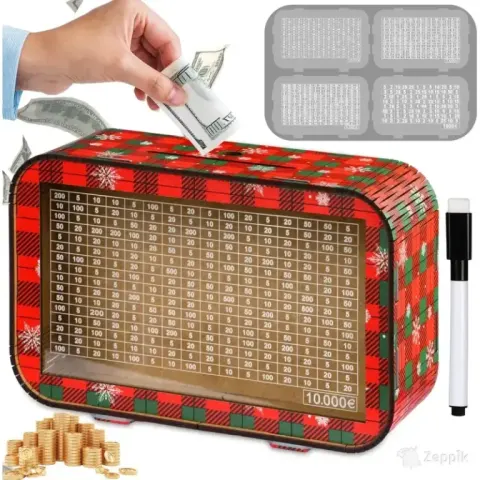 Giftota 4-in-1 puidust rahakassa 10000€