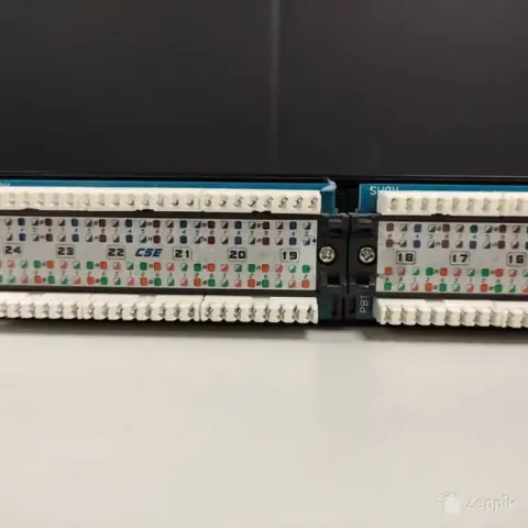 24-pordine Cat5e UTP patch-paneel P24T-KDA võrguseadmetele