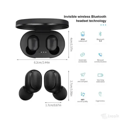 Heytop A6s True 5.2 juhtmevabad Bluetooth-kõrvaklapid