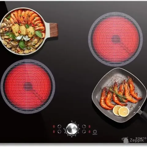 uus noxton ntc d46082 klaaskeraamiline pliit 6000 w 60 cm