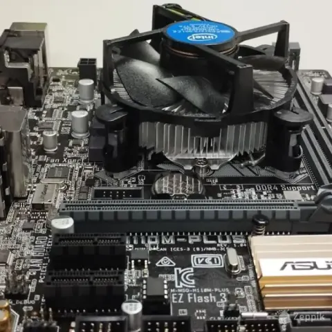 ASUS H110M-PLUS + Intel i5-7600 emaplaat ja protsessor