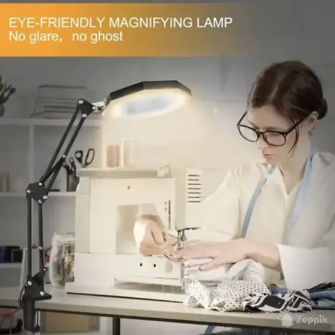 led laualamp usb 5x suurendusklaasiga