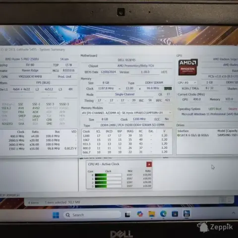 Dell Latitude 5495, Ryzen 5 PRO, 8GB RAM, 512GB SSD, Win 11