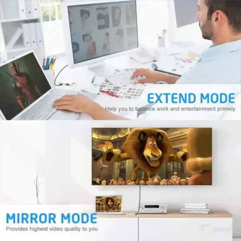 Adapter Ozvavzk Mini DisplayPort HDMI VGA DVI