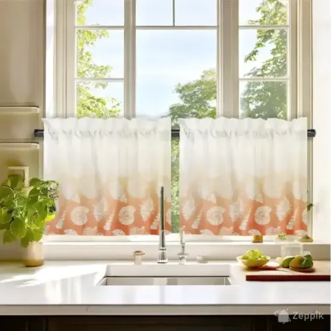 Blunque Coral Beachi köögi kardinad, 70x60 cm