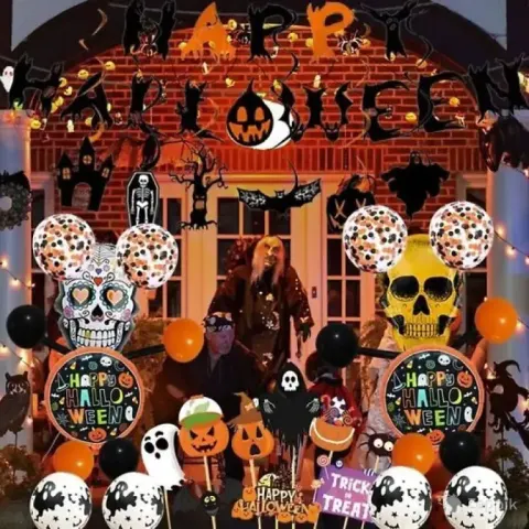 lot uus halloweeni peokaunistuste komplekt infreecs 67 tk