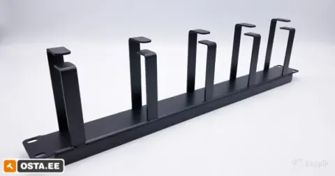 19 1U rack kaablihalduspaneel (metallist)