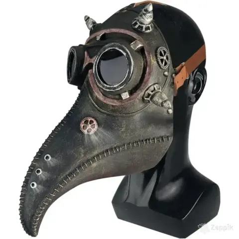 Halloweeni linnumask Steampunk