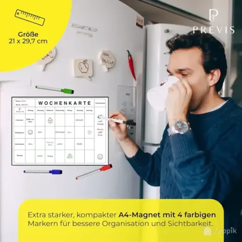 Previs magnettahvel, Nädala planeerija, 4 markeriga