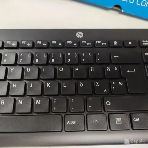 HP 235 juhtmevaba klaviatuur ja hiir, USB, must