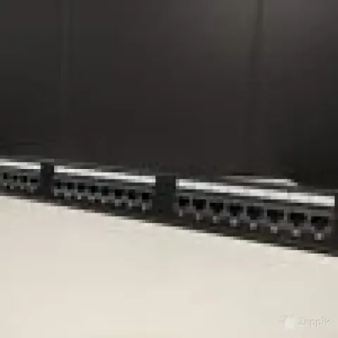 Brand-Rex GigaPlus 24-pordine Cat5e UTP patch-paneel 1U