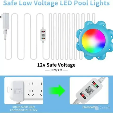 lot uus fitop 11 w basseinivalgustus 12 v 10m kaabel led
