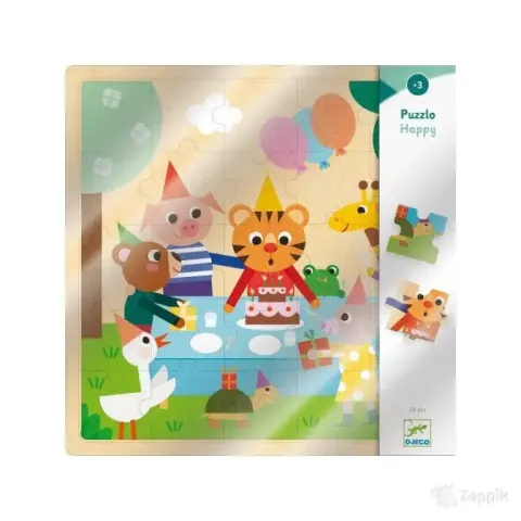 Puidust pusle - Sünnipäev (25 tükki)