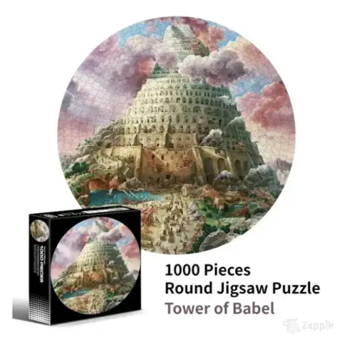 Jigsaw pusle Paabeli torn, 1000-osaline
