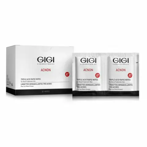 GIGI ACNON Triple Acid Rapid puhastussalvrätid, 30 tk
