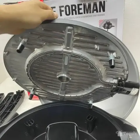 lot george foreman grill 44 5 cm elektrigrill