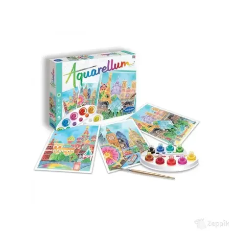 Akvarelli värvimispildid - Aquarellum les Capitales