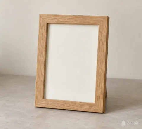 Дубовая фоторамка для снимка 10 × 15 см