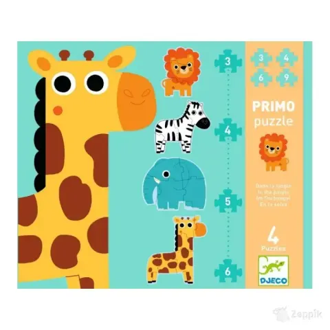 Gigantpusled - In the jungle - 3, 4, 5, 6pcs