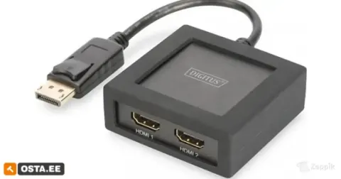 DIGITUS DisplayPort HDMI UHD 4K 1x2 splitter