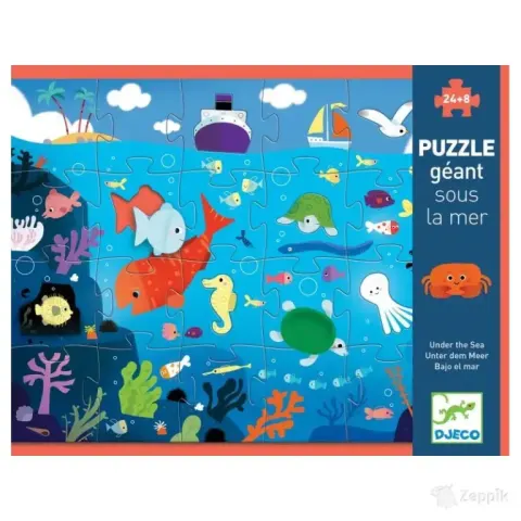 Gigantpusled / Giant puzzles -Under the sea 24+8 osa