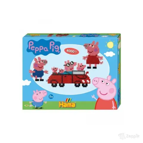 Hama helmed värvilised 4000tk -Peppa Pig,Termomosaiik