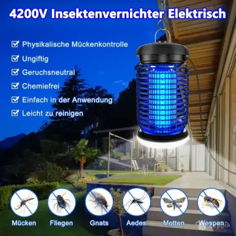 Seenlast elektriline putukamõrvar, 15W, putukapüüdja UV-lamp