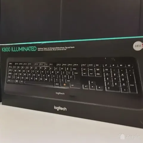 Logitech K800 valgustusega juhtmevaba klaviatuur (DEU, uus)