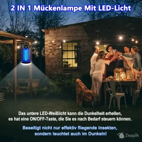 Seenlast elektriline putukamõrvar, 15W, putukapüüdja UV-lamp