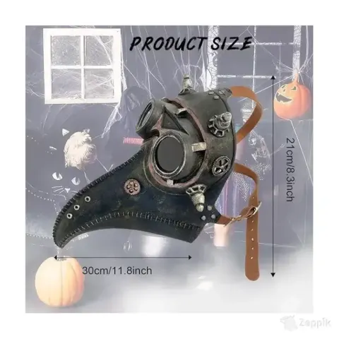 Halloweeni linnumask Steampunk