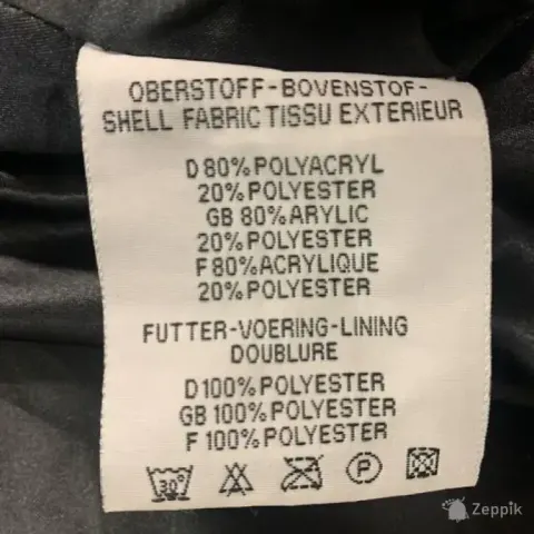 lot pompoos kunstkarusnahast mantel 40eu l