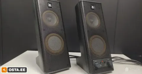 Logitech S-0264B 2.0 kõlarid 3.5mm / testitud / võrgutoide