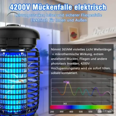 Seenlast elektriline putukamõrvar, 15W, putukapüüdja UV-lamp