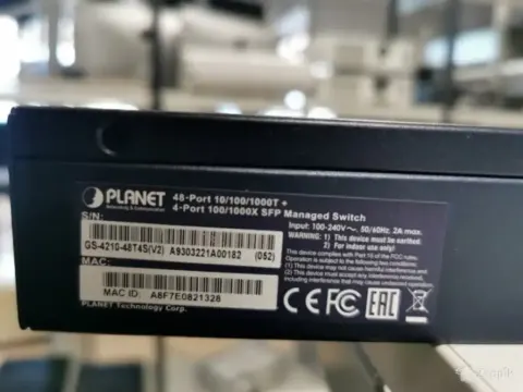 Planet GS-4210-48T4S, 48-port, Gigabite
