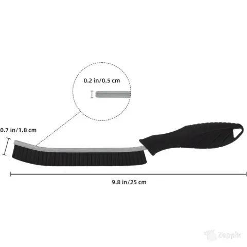 Foogwee jäikade harjastega puhastushari, 3 tk, must