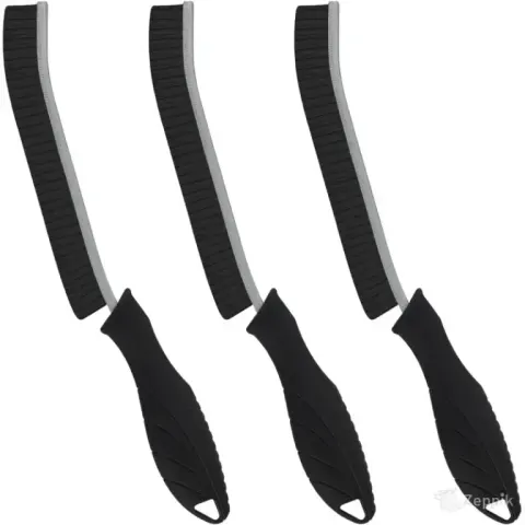 Foogwee jäikade harjastega puhastushari, 3 tk, must