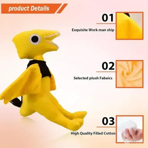 GEWDW Roblox plüüsist mänguasi, kollane