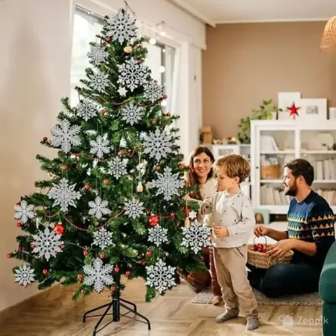 hobedaste joulude lumehelbekaunistuste komplekt 30tk