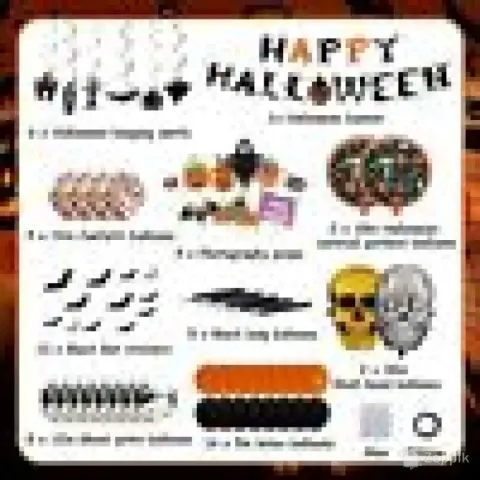 lot uus halloweeni peokaunistuste komplekt infreecs 67 tk