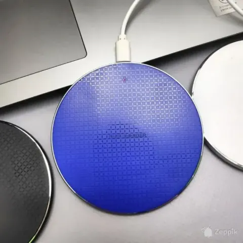 Juhtmevaba kiirlaadija 10W Qi testitud ja töökorras, sinine