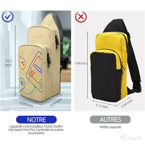 AKNES õlakott mängukonsoolile Nintendo Switch/Switch OLED