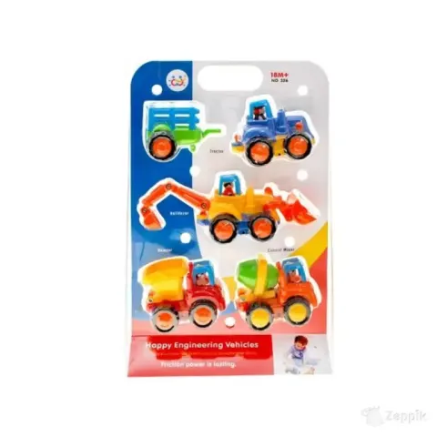 Mänguautode komplekt 4tk