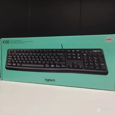 Logitech K120 Klaviatuur Must