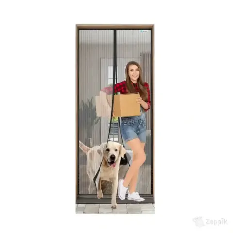 Esmayulo magnetiline sääsevõrk uksele 85×220 cm, must