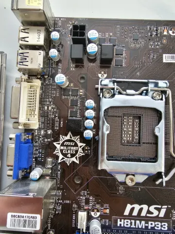 MSI H81M-P33 motherboard, emaplaat, мтеринская плата