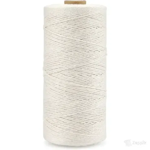 jijAcraft Naturaalne puuvillane niit makrameele 1 mm x 300 m