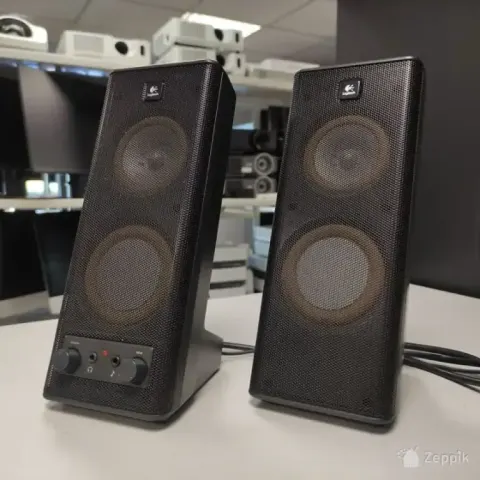 Logitech S-0264B 2.0 kõlarid 3.5mm / testitud / võrgutoide