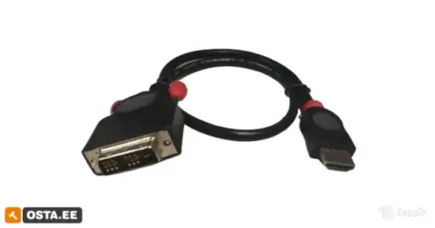 UUS Lindy HDMI - DVI-D kaabel (0.5m) Kvaliteetne ja kompak