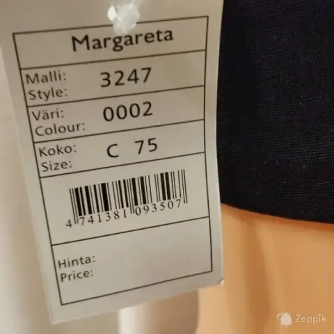 lot uus rinnahoidja patricia boutique margareta 3247 75c