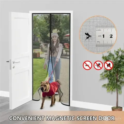 Cween magnetiline sääsevõrk uksele 95×200 cm, must
